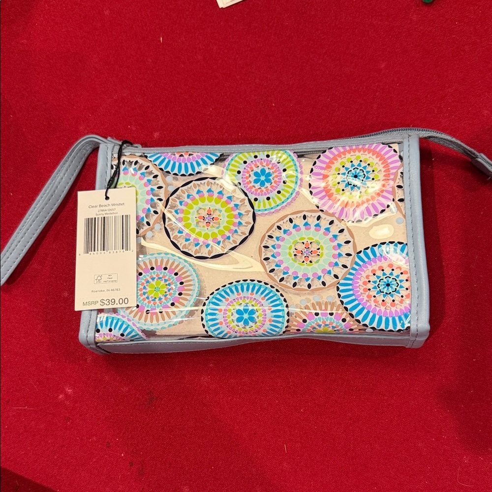 Vera Bradley Multicolor Mandala Wristlet